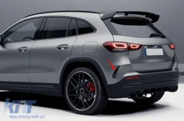 Hátsó lökhárító díszléc szett Mercedes GLA SUV H247 (2020-tól), Sport Line, zongoralakk fekete-image-6085064