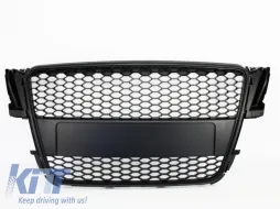 Hátsó lökhárító és hűtőrács Audi A5 S5 8T (2007-2011), matt fekete, RS5 dizájn-image-6017335