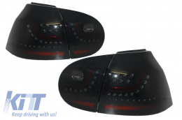 
Hátsó lökhárító hosszabítás LED Hátsó lámpával, füst fekete, Komplett kipufogó rendszerrel, VW Golf 5 V (2003-2007) modellekhez, R32 kinézet-image-6069128