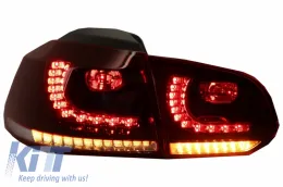 Hátsó lökhárító kipufogórendszerrel, teljes LED hátsó lámpák, dinamikus szekvenciális LED irányjelzők - VW Golf 6 VI (2008-2013) (LHD és RHD)-image-6051075