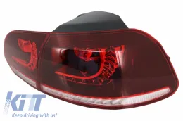 Hátsó lökhárító kipufogórendszerrel, teljes LED hátsó lámpák, dinamikus szekvenciális LED irányjelzők - VW Golf 6 VI (2008-2013) (LHD és RHD)-image-6051077