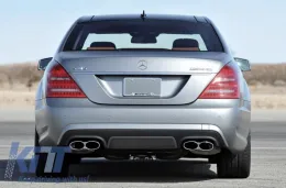 Hátsó lökhárító kipufogóvégekkel Mercedes W221 S-osztály (2005-2011) A-Design-image-6041455
