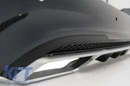 Hátsó lökhárító kipufogóvégekkel Mercedes-Benz E-osztály W212 Facelift (2013-2016) E63 Design-image-6050769