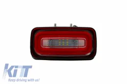 Hátsó lökhárító LED ködlámpa és fényvisszaverő - MERCEDES Benz G-osztály W463 (1989-2015) - Áttetsző/Piros-image-6034200