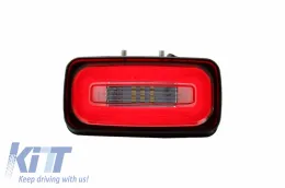 Hátsó lökhárító LED ködlámpa és fényvisszaverő - MERCEDES Benz G-osztály W463 (1989-2015) - Áttetsző/Piros-image-6034204