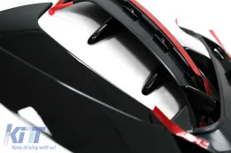 Hátsó lökhárító légterelő, oldalsó bordák - Mercedes A-osztály W177 (2018-) ferdehátú, A35 Design, fekete-image-6059299