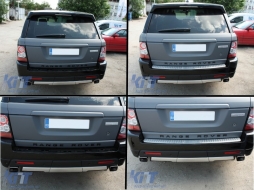 Hátsó lökhárító Protector Sill Plate Foot Plate Aluminum Cover Range Rover Sport L320 (Tailgate Boot Trim )-image-6015127