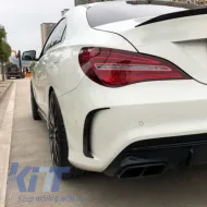 Hátsó lökhárító splitter fins oldalsó szellőző canards Mercedes Benz CLA W117 C117 X117 (2013-2018) CLA45 AMG Design-image-6032848