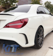 Hátsó lökhárító splitter fins oldalsó szellőző canards Mercedes Benz CLA W117 C117 X117 (2013-2018) CLA45 AMG Design-image-6032849