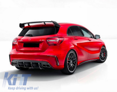 Hátsó lökhárító splitter Mercedes Benz W176 A-osztály (2012-2018) A45 AMG Aero Edition Look-image-6032856