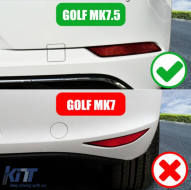 Hátsó lökhárító splitter VW Golf 7,5 (2017-2019)-image-6086503