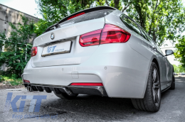 Hátsó lökhárító spoiler diffúzor Carbon BMW 3-as F30 F31 (2011-től) M-Performance Design bal oldali kivezetés-image-6025939