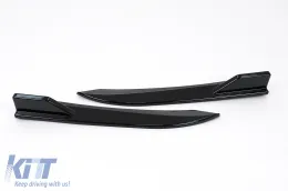 Hátsó lökhárító toldat oldalsó díszléc BMW 3 F30 F31 (2011-2019) zongoralakk fekete-image-6100492