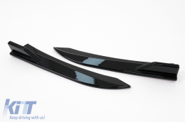 Hátsó lökhárító toldat oldalsó díszléc BMW 3 F30 F31 (2011-2019) zongoralakk fekete-image-6100493