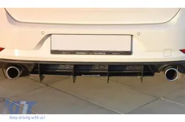Hátsó lökhárító toldat splitter VW Golf 7.5 Facelift GTI (2017-2020) modellekhez, fekete-image-6077288