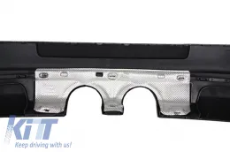 Hátsó lökhárító toldat VW Golf 5 V (2003-2007), LED hátsó lámpa és komplett kipufogórendszer, R32 megjelenés-image-6084558