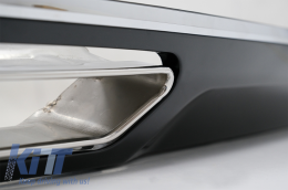Hátsó Lökhárító Valance diffuzor & Kipufogó Végek A6 4G (2010-2014) Facelift W12 Design-image-6003540