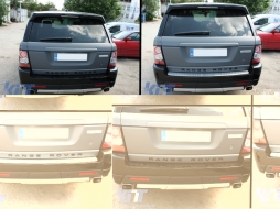 Hátsó lökhárító védő küszöbvédő alumínium Range Rover Sport L320 (csomagtér ajtó díszléc)-image-6015127