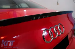 Hátsó spoiler Audi A4 B9 Sedan (2016-) modellekhez, zongoralakk fekete, Type D-image-6074679