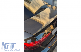 Hátsó spoiler Audi A4 B9 Sedan (2016-) modellekhez, zongoralakk fekete, Type D-image-6325965