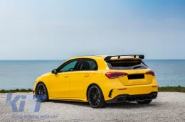 Hátsó spoiler MERCEDES A-osztály Hatchback W177 (2018-) modellekhez, A45 Dizájn, zongoralakk fekete-image-6063338