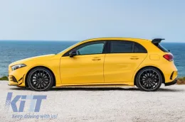 Hátsó spoiler MERCEDES A-osztály Hatchback W177 (2018-) modellekhez, A45 Dizájn, zongoralakk fekete-image-6063339