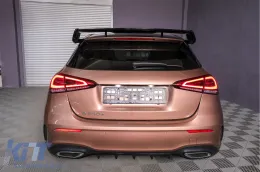 Hátsó spoiler MERCEDES A-osztály Hatchback W177 (2018-) modellekhez, A45 Dizájn, zongoralakk fekete-image-6086102