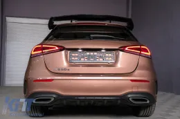 Hátsó spoiler MERCEDES A-osztály Hatchback W177 (2018-) modellekhez, A45 Dizájn, zongoralakk fekete-image-6086103