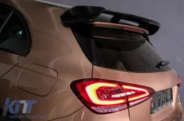 Hátsó spoiler MERCEDES A-osztály Hatchback W177 (2018-) modellekhez, A45 Dizájn, zongoralakk fekete-image-6086105