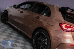 Hátsó spoiler MERCEDES A-osztály Hatchback W177 (2018-) modellekhez, A45 Dizájn, zongoralakk fekete-image-6086110