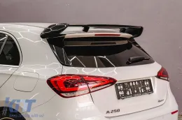 Hátsó spoiler MERCEDES A-osztály Hatchback W177 (2018-) modellekhez, A45 Dizájn, zongoralakk fekete-image-6106865
