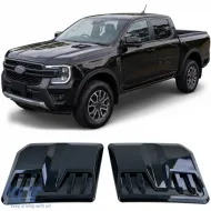 image-68-Haubenlufteinlass-Set in glänzendem Schwarz, geeignet für Ford Ranger T9 ab 2022