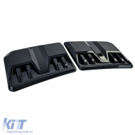 Haubenlufteinlass-Set in glänzendem Schwarz, geeignet für Ford Ranger T9 ab 2022-image-6210479