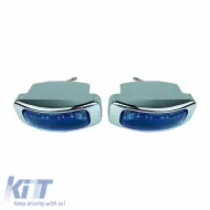 Head Lamp Universal 125x46mm H3 12V 55W LA-1100 16031 Blue/Chrome 2 Pcs-image-6306040
