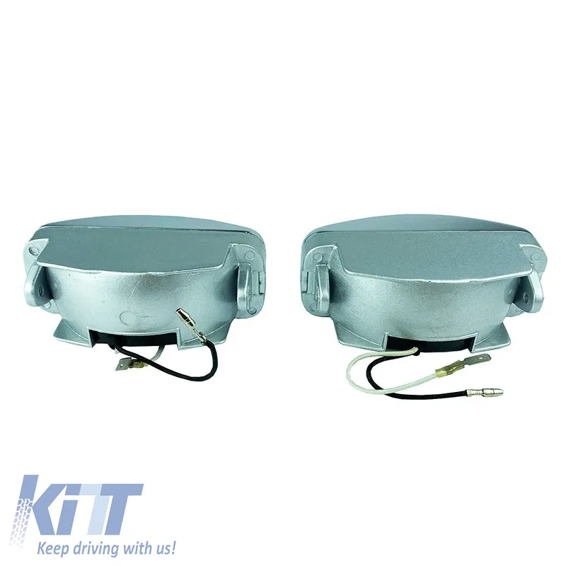 Head Lamp Universal 125x46mm H3 12V 55W LA-1100 16031 Blue/Chrome 2 Pcs