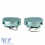 Head Lamp Universal 125x46mm H3 12V 55W LA-1100 16031 Blue/Chrome 2 Pcs-image-6306043