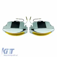 Head Lamp Universal 125x46mm H3 12V 55W LA-1100 16031 Yellow 2 Pcs-image-6306053