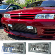 Head Lamp Universal 126x46mm H3 12 Volt 55 Watt LA-V127 White 2 Pcs