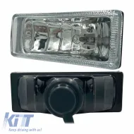 Head Lamp Universal 126x46mm H3 12 Volt 55 Watt LA-V127 White 2 Pcs-image-6306143
