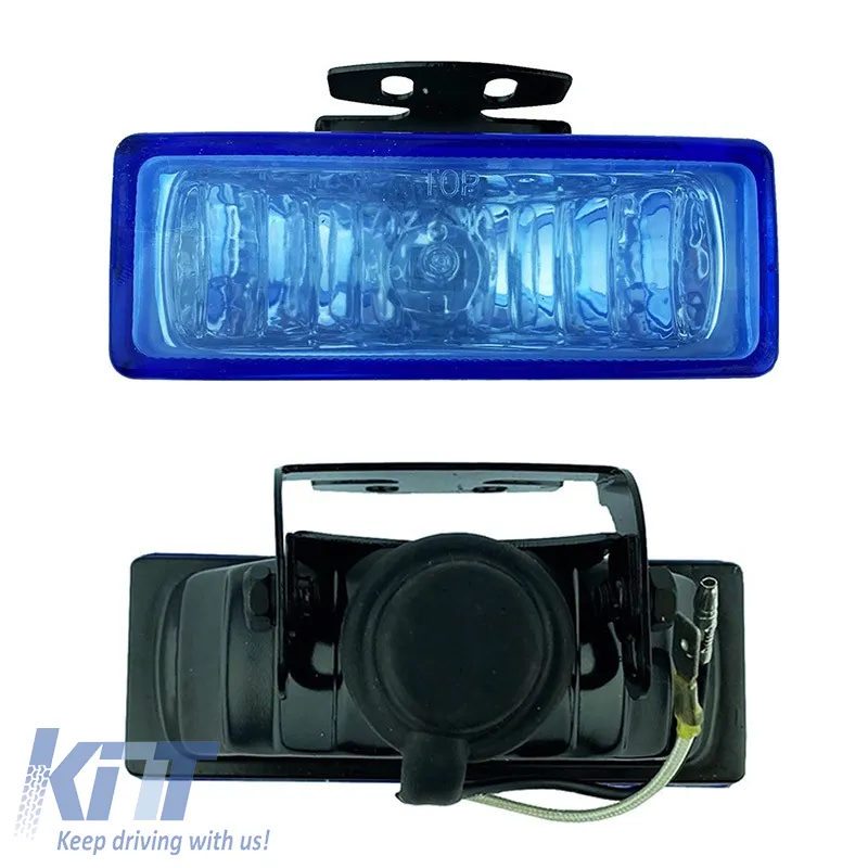 Head Lamp Universal 126x46mm H3 12 Volt 55 Watt LA-V127 Blue 2 Pcs