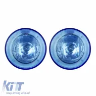Head Lamp Universal Blue Ø 10cm H3 12 Volt 55 Watt With Blue Angel Eyes 2 Pcs-image-6306103
