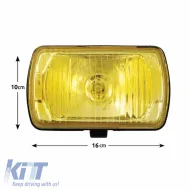 Head Lamp Universal Yellow 12 Volt 55 Watt H3 FX-1155 1 Piece-image-6304382