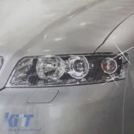 Headlight Covers Chrome suitable for Audi A4 B6 2002-2004 2 Pcs-image-6320599