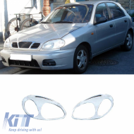 Headlight Covers Chrome suitable for Daewoo Lanos 02-08 2 Pcs