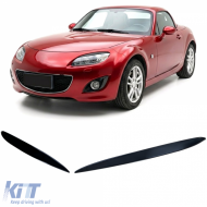 Headlight Covers Evil Eye Black Gloss fits Mazda MX-5 NC 2008-2015
