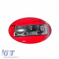 Headlight Covers Eyebrows suitable for Audi A3 8P 03-08 Evil Eye / Bad Look 2 Pcs-image-6294575