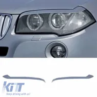 image-10-Headlight Covers Eyebrows Suitable for BMW X3 E83 03-09 2 Pcs