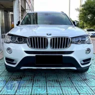 Headlight Covers Eyebrows Suitable for BMW X3 F25 LCI & X4 F26 2014-2017 Painted Glossy Black 2 Pcs-image-6309369