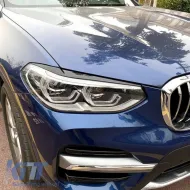 Headlight Covers Eyebrows suitable for BMW X3 G01 & X4 G02 2018+ Painted Glossy Black 2 Pcs-image-6309357