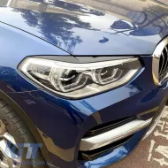 Headlight Covers Eyebrows suitable for BMW X3 G01 & X4 G02 2018+ Painted Glossy Black 2 Pcs-image-6309359